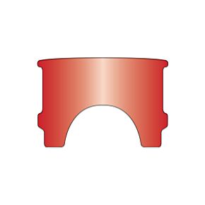 National Cycle National Cycle Harley-Davidson FLST/FX Replacement Window - Red - 23021