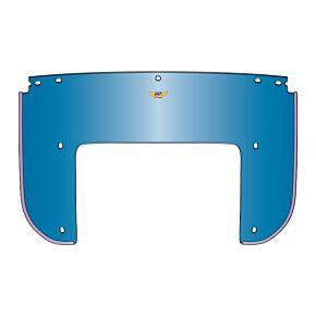National Cycle National Cycle Heritage Bottom Replacement Beaded Windshield 5 Bolt - Blue - 22002