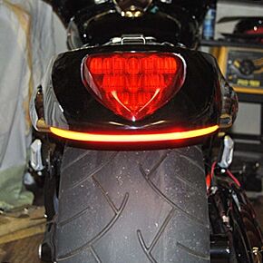 NEW RAGE CYCLES New Rage Cycles 06+ Suzuki M109R Rear Turn Signals w/Load EQ - Amber/Red - 109-REAR-TL-AR-L