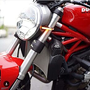 NEW RAGE CYCLES New Rage Cycles 10-14 Ducati Monster 796 Front Turn Signals w/Load EQ - 796-FS-L