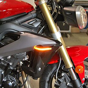NEW RAGE CYCLES New Rage Cycles 13-17 Triumph Street Triple Front Turn Signals w/Load EQ - STREET-FB-L