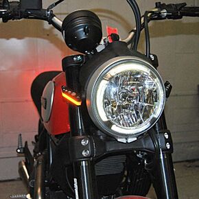 NEW RAGE CYCLES New Rage Cycles 15-22 Ducati Scrambler Front Turn Signals - SCRAMBLER-FB-D