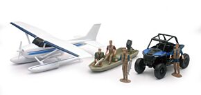 New Ray Toys New Ray Toys Xtreme Adventure with Polaris RZR and Float Plane Set - SS-05716