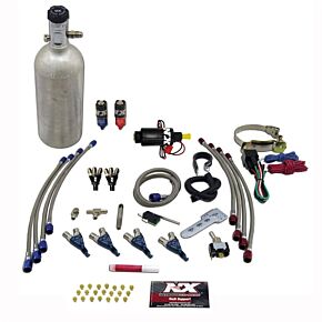 Nitrous Express Nitrous Express 4 Cyl Piranha Nitrous Kit (For EFI Applications) w/1.4lb Bottle - 60008P