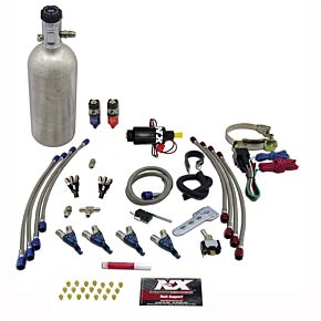 Nitrous Express Nitrous Express 4 Cyl Piranha Nitrous Kit (For EFI Applications) w/1.4lb Bottle - 60009P