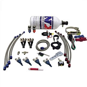 Nitrous Express Nitrous Express 4 Cyl Piranha Nitrous Kit (For EFI Applications) w/2.5lb Bottle - 60010P