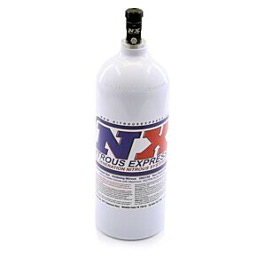 Nitrous Express Nitrous Express 5lb Bottle w/Motorcycle Valve (5.25 Dia x 16.14 Tall) - 11055