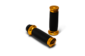 Performance Machine Performance Machine 08-23 Touring, 16-24 Softail TBW Contour Handle Grip Set - Gold - 0063-2104M-G