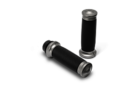 Performance Machine Performance Machine 08-23 Touring, 16-24 Softail TBW Contour Handle Grip Set - Gun Metal Gray - 0063-2104M-GU