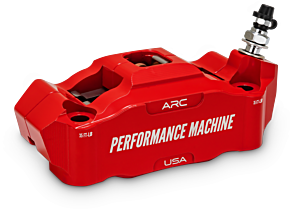 Performance Machine Performance Machine 125 x 4 Race Series Radial Mount Caliper with ARC - Right - Red - 0052-2426-RC