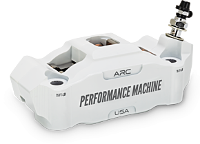 Performance Machine Performance Machine 125 x 4 Race Series Radial Mount Caliper with ARC - Right - White - 0052-2426-WC