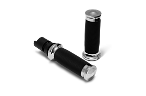 Performance Machine Performance Machine 24-25 Touring, 2025 Softail TBW Contour Handle Grip Set - Chrome - 0063-2105M-CH