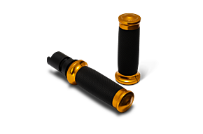 Performance Machine Performance Machine 24-25 Touring, 2025 Softail TBW Contour Handle Grip Set - Gold - 0063-2105M-G
