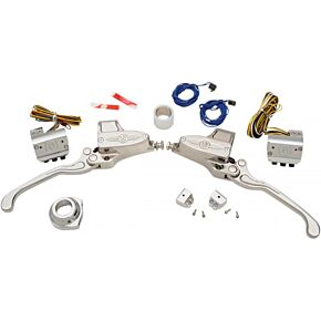 Performance Machine Performance Machine 9/16in Hand Control Set Hyd - Chrome - 0062-4020-CH