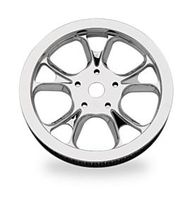 Performance Machine Performance Machine Belt Pulley 66T x 1in Galaxy - Chrome - 0093-7666GALL-CH