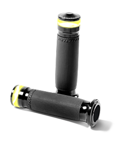 Performance Machine Performance Machine Contour Led Handle Grip Set - Black Ano - 0063-2101M-B