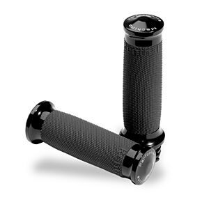 Performance Machine Performance Machine Contour Renthal Wrapped Grips - Black Ano - 0063-2007-B