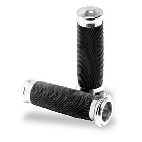 Performance Machine Performance Machine Contour Renthal Wrapped Grips - Chrome - 0063-2007-CH