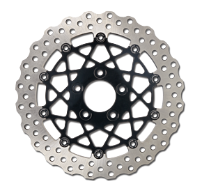Performance Machine Performance Machine Disc/Carr Speedstar 320Mm X .20 Ff No O/S Front Black Ano - 0133-2608S-B