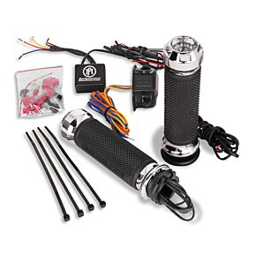 Performance Machine Performance Machine FLHX TBW Apex Heated Grips - Chrome - 0063-2093-CH