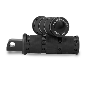 Performance Machine Performance Machine Footpegs XLS - Black Ano - 0035-1161-B