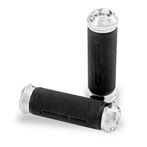 Performance Machine Performance Machine Handle Grip Set - Apex Cable - Chrome - 0063-2043-CH