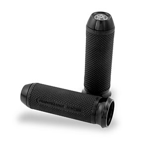 Performance Machine Performance Machine Handle Grip Set - Elite TBW - Black Ano - 0063-2028-B
