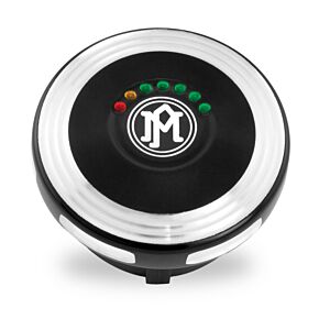 Performance Machine Performance Machine Led Fuel Gauge Merc - Contrast Cut - 0210-2025MRC-BM
