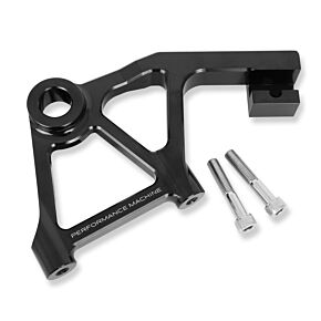 Performance Machine Performance Machine Touring Rear Rad Cal Bracket Assy - Black Ano - 0023-1828AGNM-A-B