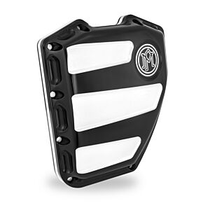 Performance Machine Performance Machine Twin Cam Scallop Timing Cover - Contrast Cut Platinum - 0177-2020-BMP