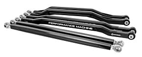 Performance Machine Performance Machine UTV High Clearance Radius Rod Set (4 Rods) - Contrast Cut - 0222-2007-BM