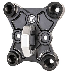Performance Machine Performance Machine UTV Radius Rod Pull Plate - Black Ano - 0222-0012-B