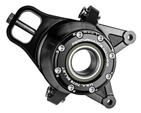 Performance Machine Performance Machine UTV Rear Bearing Carrier Set - Black Ano - 0221-2003-B