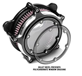 Performance Machine Performance Machine Vision Air Cleaner W/Bezel - Contrast Cut - 0206-2159-BM