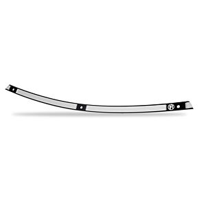 Performance Machine Performance Machine Windscreen Trim Assembly Merc - Contrast Cut - 0209-2016MRC-BM