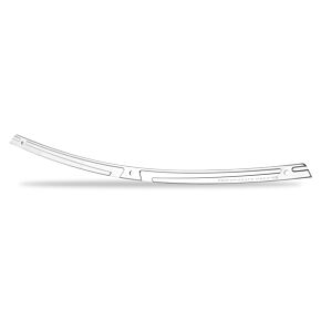 Performance Machine Performance Machine Windscreen Trim Assy Scallop - Chrome - 0209-2015SCA-CH