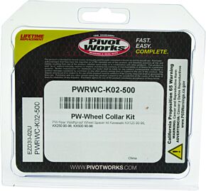 Pivot Works Pivot Works 90-96 Kawasaki KX125 Rear Waterproof Wheel Spacer Kit - PWRWC-K02-500
