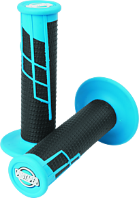 PROTAPER ProTaper Clamp-On 1/2 Waffle Grip - Neon Blue/Black - 021656