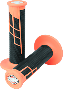 PROTAPER ProTaper Clamp-On 1/2 Waffle Grip - Neon Orange/Black - 021661
