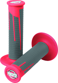 PROTAPER ProTaper Full Diamond Clamp-On Grips - Red/Dark Gray - 021687