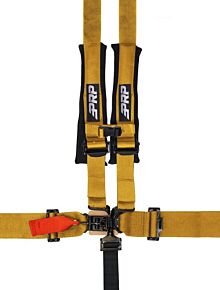 PRP Seats PRP Seats 5.2 Harness with Shoulder Straps Sewn to Lap, Gold - SB5.2S-GO