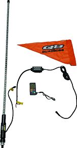 QuadBoss QuadBoss 4Ft Clear Single Whip Bluetooth - 609664