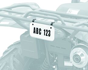 QuadBoss Quadboss ATV License Plate Kit - Black - 211906