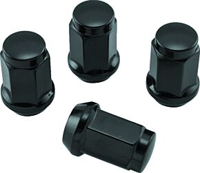 QuadBoss QuadBoss Lug Nuts 12x1.5 - 17mm-Od - Black - Box of 4 - 608932