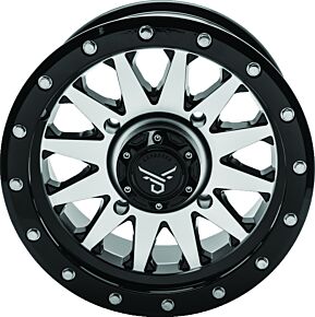 QuadBoss QuadBoss Wagon 14X7 4+3 4/156 Black Machined - 608554