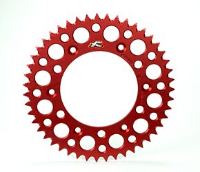 Renthal Renthal 2019 GasGAs TXE Rear Grooved Sprocket - Red 520-42P Teeth - 141U-520-42GPRD