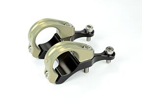 Renthal Renthal Integra II Stem. 45 mm. x 0 mm. - Aluminum Gold/Black - STM107-BKAG