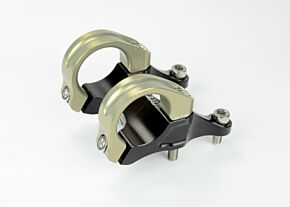 Renthal Renthal Integra II Stem. 45 mm. x 10 mm. - Aluminum Gold/Black - STM108-BKAG