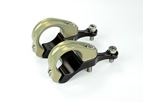 Renthal Renthal Integra II Stem. 50 mm. x 0 mm. - Aluminum Gold/Black - STM110-BKAG