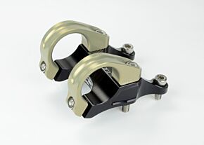 Renthal Renthal Integra II Stem. 50 mm. x 10 mm. - Aluminum Gold/Black - STM111-BKAG